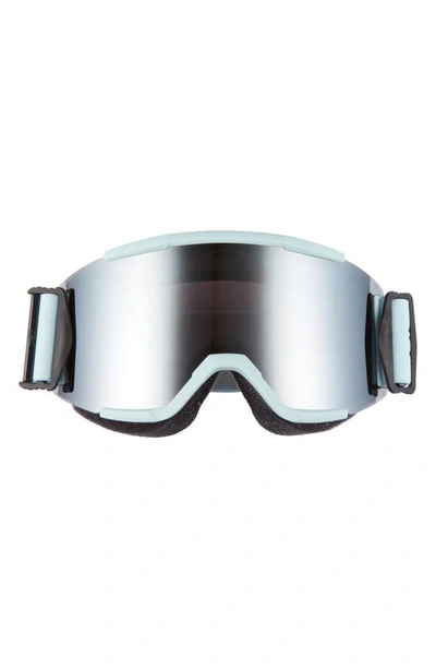 Shop Smith Squad 180mm Chromapop(tm) Snow Goggles In Polar Blue/ Sun Platinum