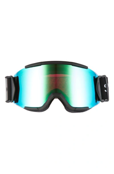 Shop Smith Squad 180mm Chromapop(tm) Snow Goggles In Black/ Everyday Green Mirror