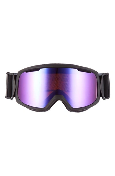 Shop Smith Riot 180mm Chromapop™ Snow/ski Goggles In Black/ Everyday Violet Mirror