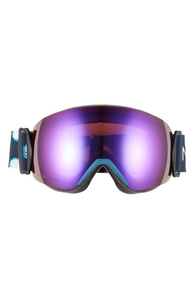Shop Smith Skyline 205mm Chromapop Snow Goggles In Meridian Ikat/ Everyday Violet