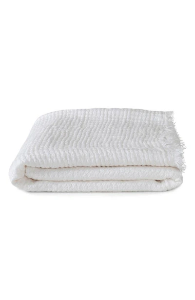 Shop Hawkins New York Simple Linen Throw Blanket In White