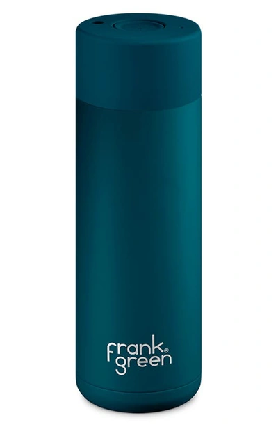 Shop Frank Green 20-ounce Push Lid Insulated Tumbler In Marine Blue