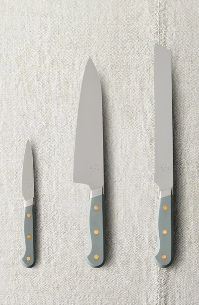 Shop Five Two By Food52 Set Of 3 Essential Knives In Smoked Salt