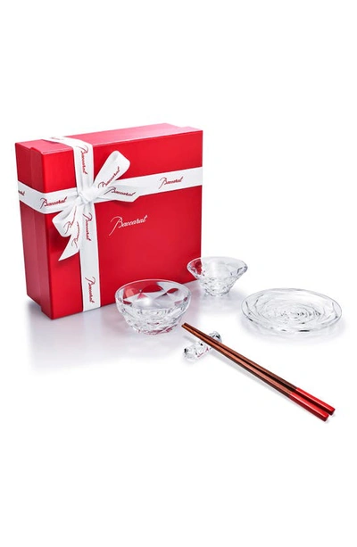 Shop Baccarat Swing Universal Lead Crystal Set In Clear