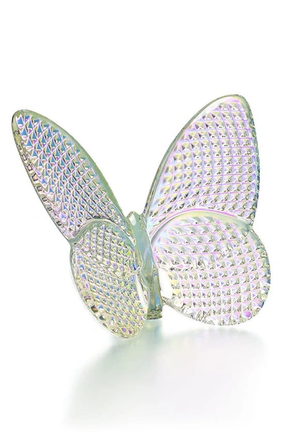 Shop Baccarat Lucky Lead Crystal Butterfly In Diamant Iridescent