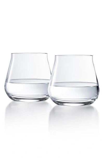 Shop Baccarat Chateau Set Of 2 Double Old Fashioned Lead Crystal Glasses In Clear