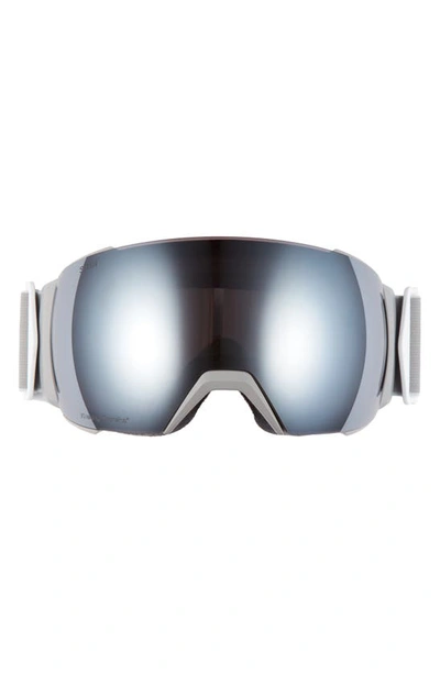 Shop Smith I/o Mag Xl 230mm Snow Goggles In Cloudgrey/ Sun Platinum Mirror