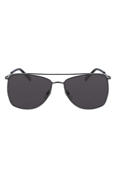 Shop Mcm 58mm Navigator Sunglasses In Black/ Grey
