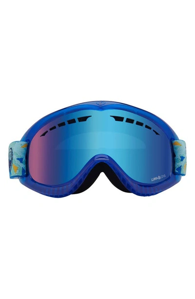 Shop Dragon Dx Base Ion 57mm Snow Goggles In Light Ice/ Blue Ion