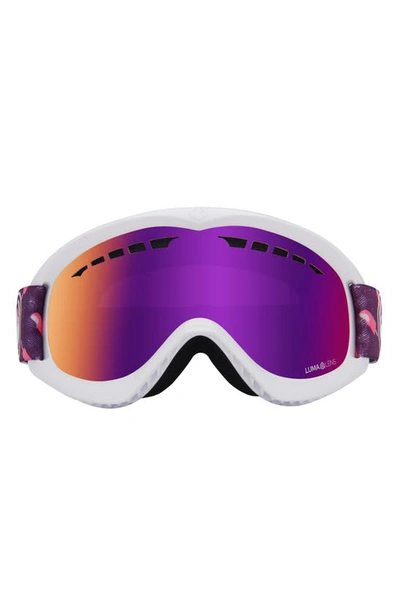 Shop Dragon Dx Base Ion 57mm Snow Goggles In Pop Rocket/ Purple Ion