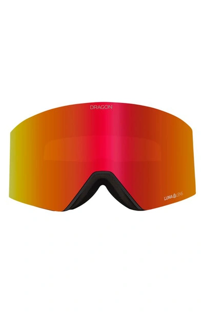 Shop Dragon Rvx Otg 76mm Snow Goggles With Bonus Lens In Split/ Red Ion/ Light Rose