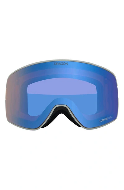 Shop Dragon Nfx2 60mm Snow Goggles With Bonus Lens In Salt/ Flash Blue / Dark Smoke