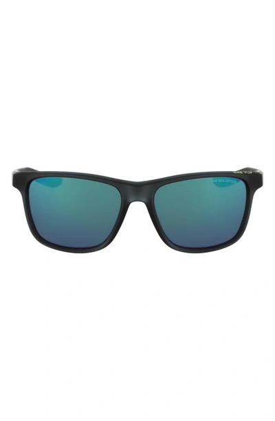 Shop Nike Flip 53mm Mirrored Sunglasses In Anthracite/ Cyber
