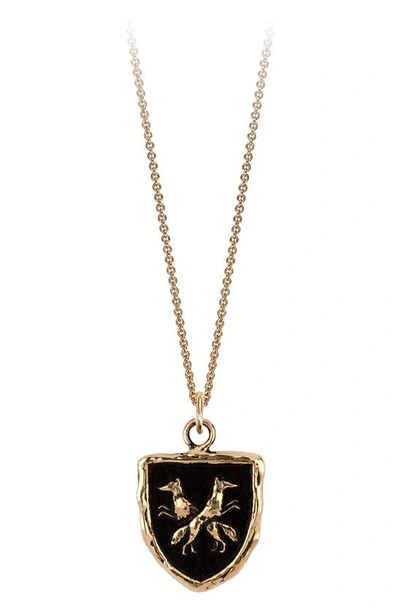 Shop Pyrrha Thick As Thieves Pendant Necklace In Yellow Gold
