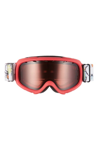 Shop Smith Gambler Youth Snow Goggles In Lava Bugs/ Rc36