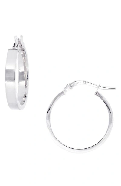 Shop Bony Levy 14k Gold Hoop Earrings In White Gold