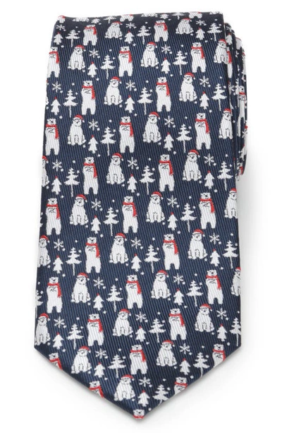 Shop Cufflinks, Inc Polar Bear Silk Tie In Blue