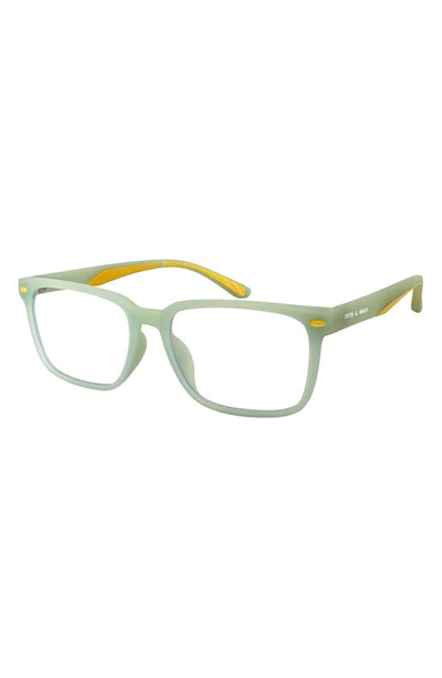 Shop Fifth & Ninth Kids' Providence 49mm Blue Light Filtering Glasses In Green