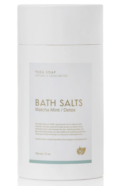 Shop Yuzu Soap Bath Salts Tube In Matcha Mint