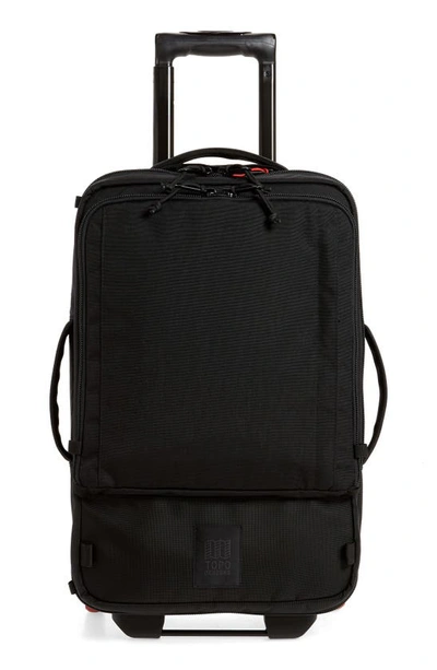 Shop Topo Designs Travel Bag Roller Bag In Ballistic Black