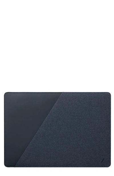 Shop Native Union Stow 13-inch Slim Macbook Sleeve In Indigo