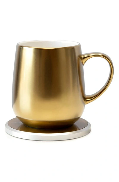 Shop Ohom Ui Mug & Warmer Set In Gold
