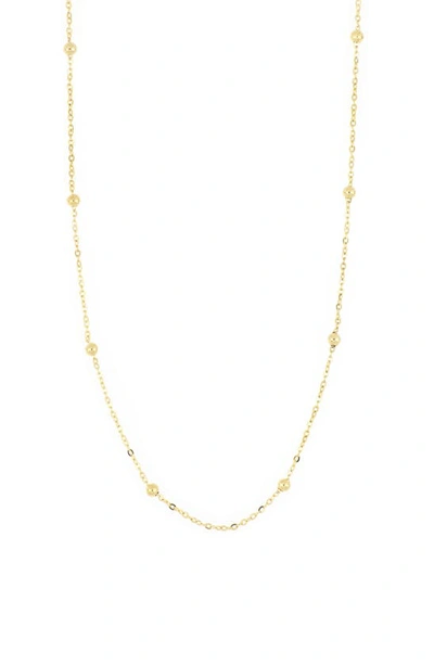 Shop Bony Levy Kids' 14k Gold Beaded Chain In Yellow Gold