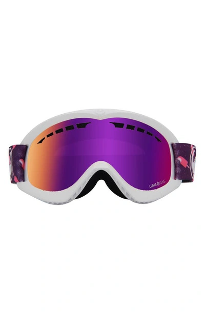 Shop Dragon Dxs Base Ion 60mm Snow Goggles In Pop Rocket/ Purple Ion