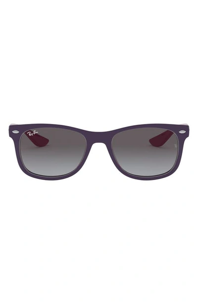 Shop Ray Ban Junior 48mm Wayfarer Sunglasses In Violet/ Grey Gradient
