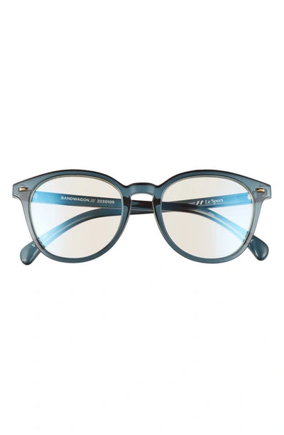 Shop Le Specs Bandwagon 51mm Blue Light Blocking Glasses In Forest Green