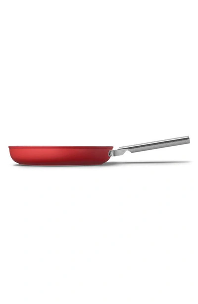 Shop Smeg 12-inch Nonstick Frying Pan In Matte Red