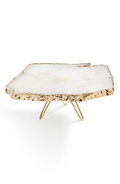 Shop Anna New York Torta Cake Stand In Crystal Gold