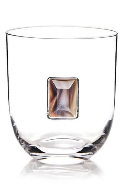 Shop Anna New York Elevo Crystal Ice Bucket In Smoke Agate