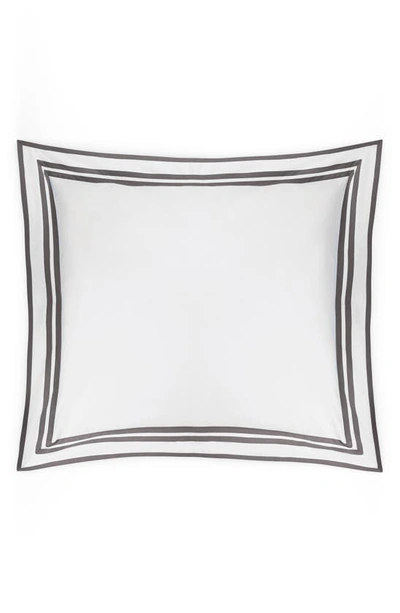 Matouk Meridian Euro Sham In Charcoal