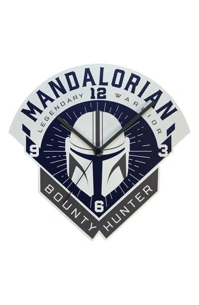 Shop Accutime Star Wars™ The Mandalorian Wall Clock In Blue