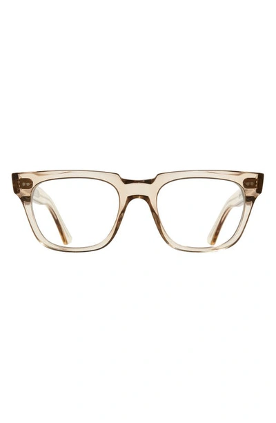 Shop Cutler And Gross 53mm Rectangle Blue Light Blocking Glasses In Granny Chick/ Blue Light