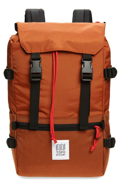Shop Topo Designs Rover Backpack In Clay/ Clay