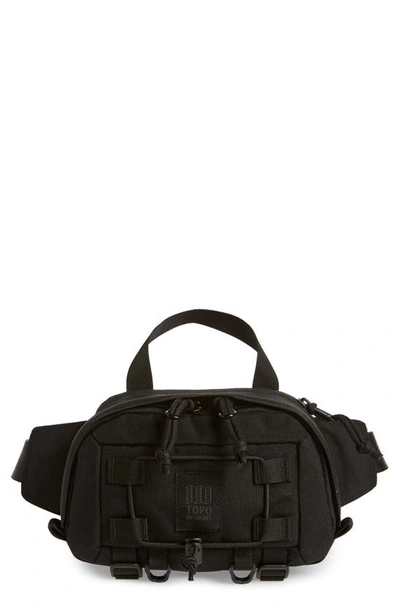 Shop Topo Designs Subalpine Belt Bag In Black/ Black