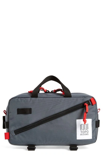 Shop Topo Designs Quick Pack Belt Bag In Charcoal/ Charcoal