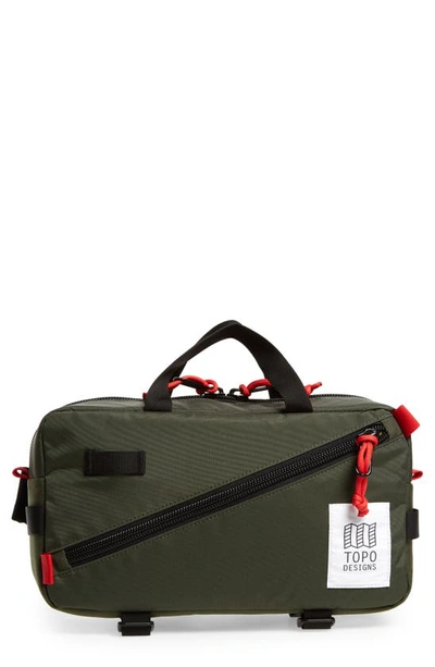 Shop Topo Designs Quick Pack Belt Bag In Olive/ Olive