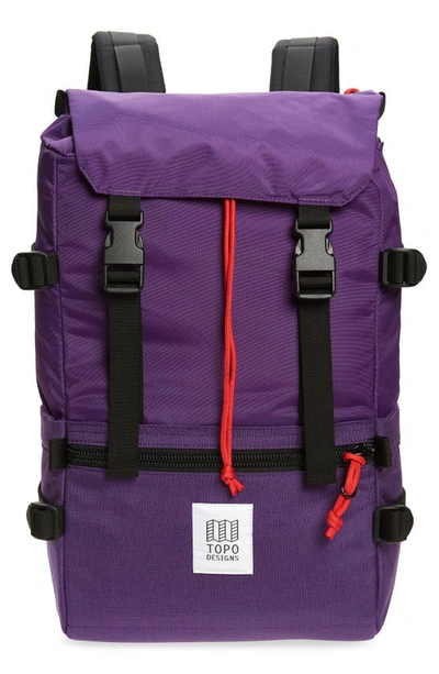 Shop Topo Designs Rover Backpack In Purple/ Purple