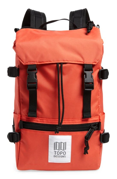 Shop Topo Designs Mini Rover Backpack In Hot Coral