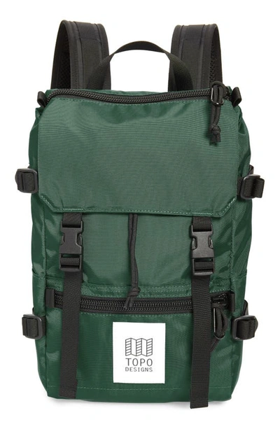 Shop Topo Designs Mini Rover Backpack In Forest/ Forest