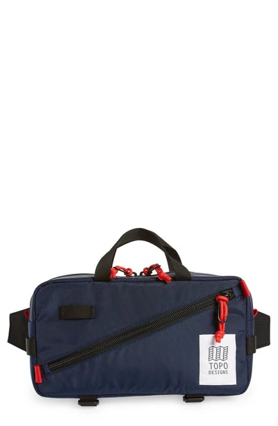 Shop Topo Designs Quick Pack Belt Bag In Navy/ Navy