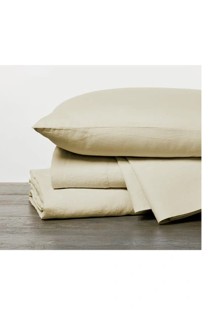 Shop Coyuchi Set Of 2 Organic Linen Pillowcases In Maize
