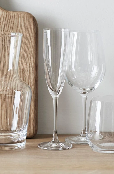 Shop The White Company Belgravia Set Of 4 Champagne Glasses In Clear