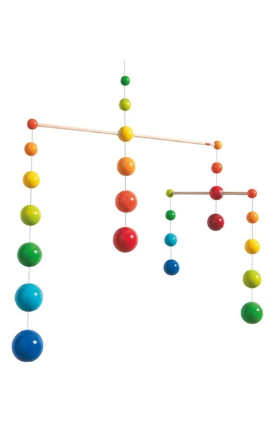 Shop Haba Rainbow Balls Mobile In Yellow/ Green/ Red And Blue