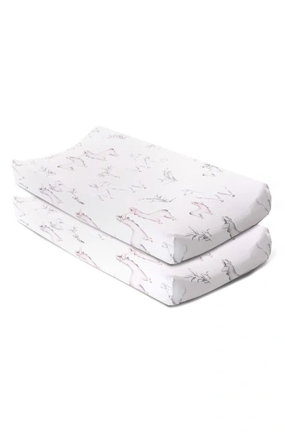 Oilo Llama Print Pack Of 2 Changing Pad Covers In Llama