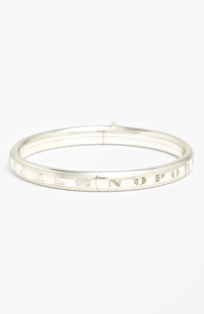 Mignonette Sterling Silver Alphabet Bracelet In Sterling Silver
