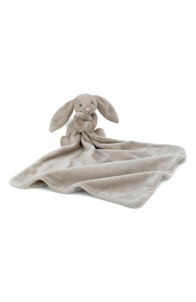 Shop Jellycat Bunny Soother Blanket In Beige